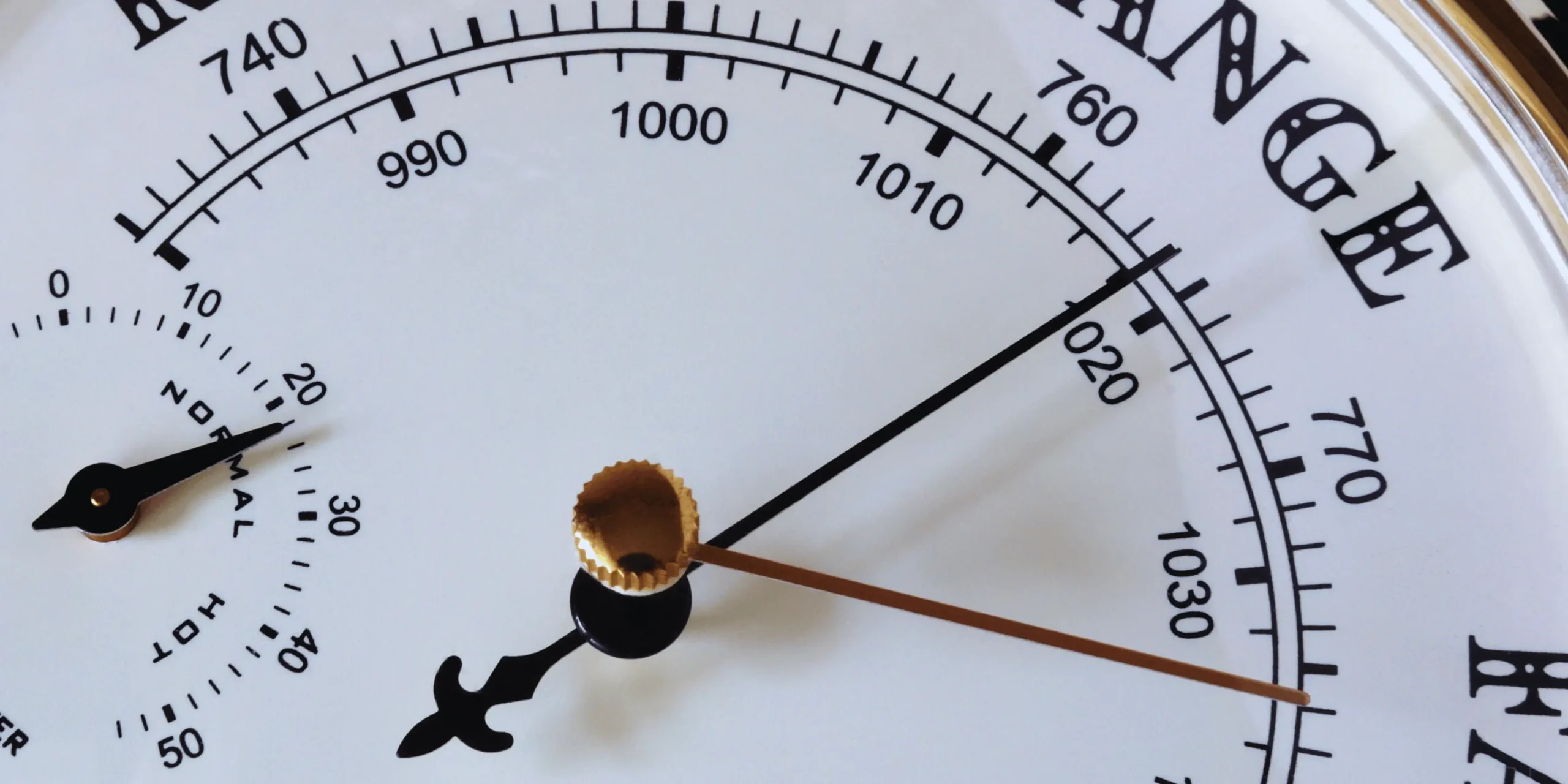 barometr, když se mění počasí