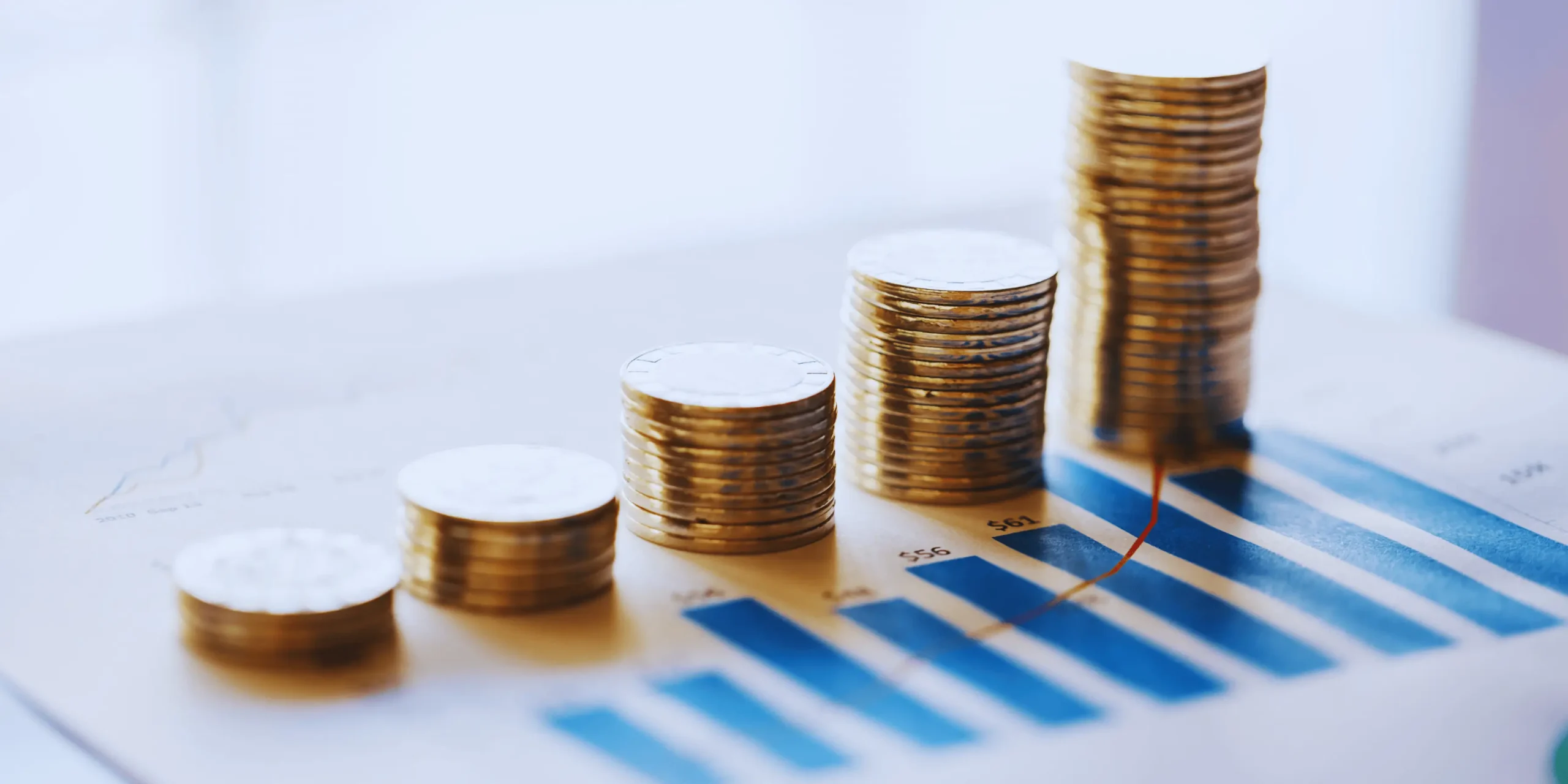 Mince na finančním grafu