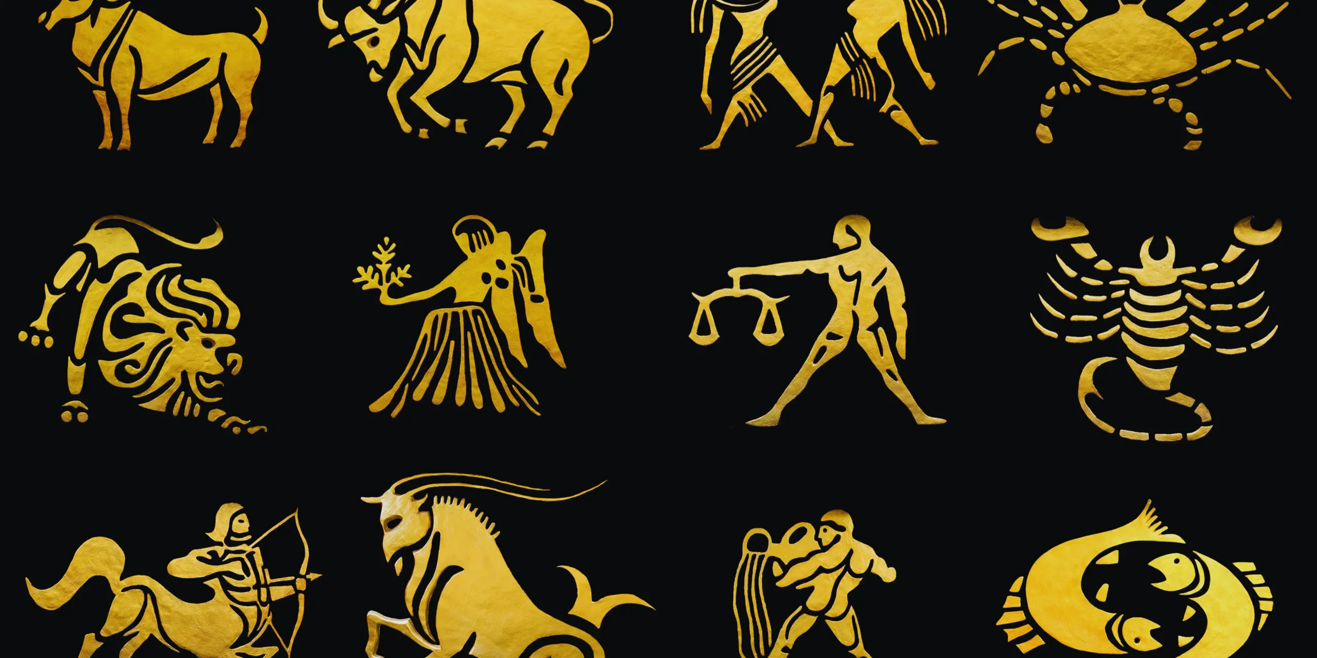 Znamení zvěrokruhu. Astrologické symboly.